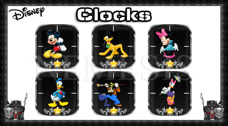 Disney clocks pack 1