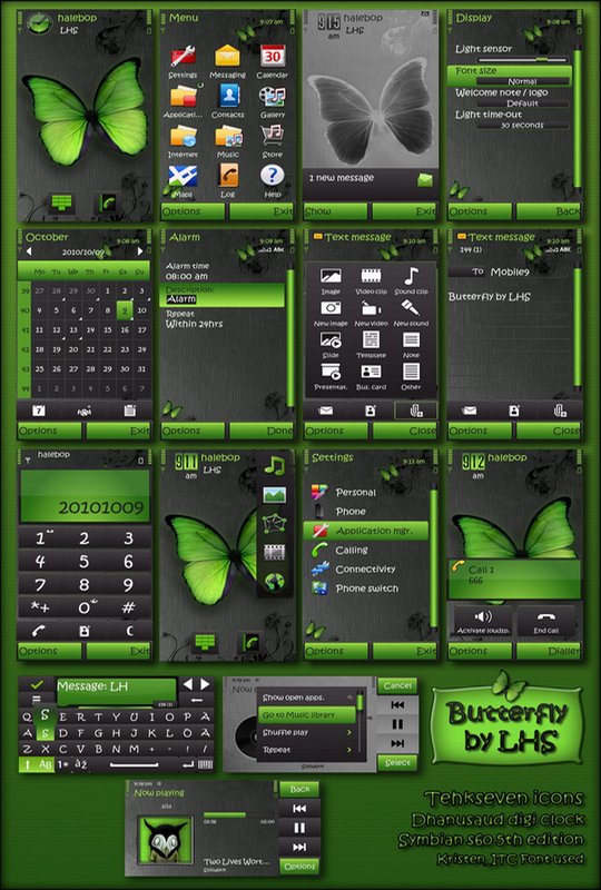 Butterfly Nokia theme