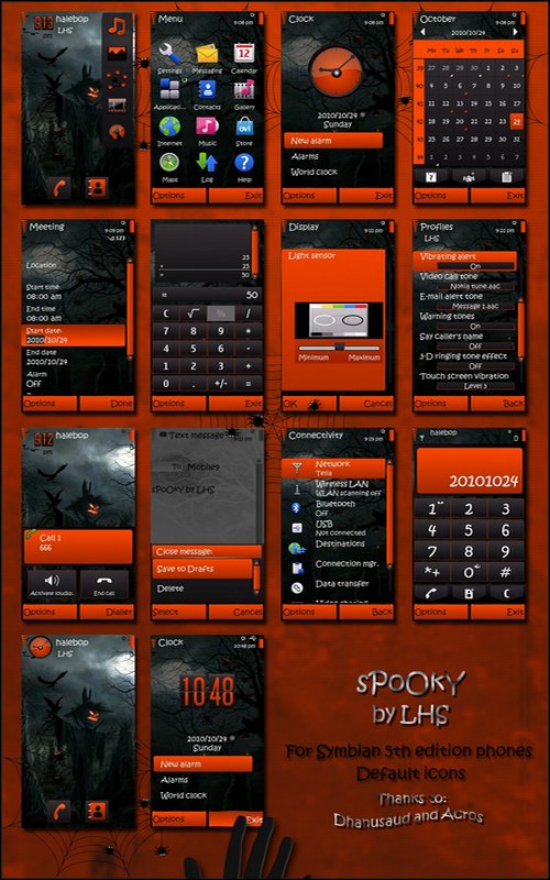 spooky halloween theme