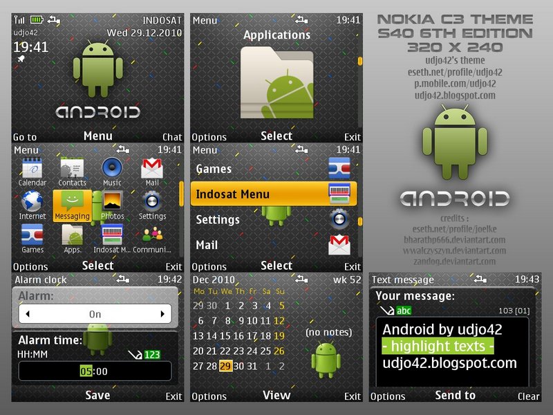 Udjo42 presents android phone mobiletheme for nokia symbian forty sixth edi...