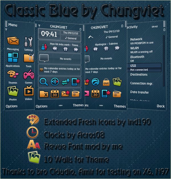 classicblue symbian 5th theme