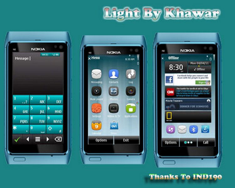 symbian 3 themes light by khawar