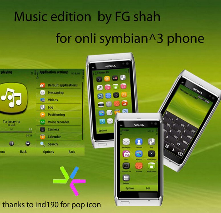 symbian touch phones music edition theme by fgshah