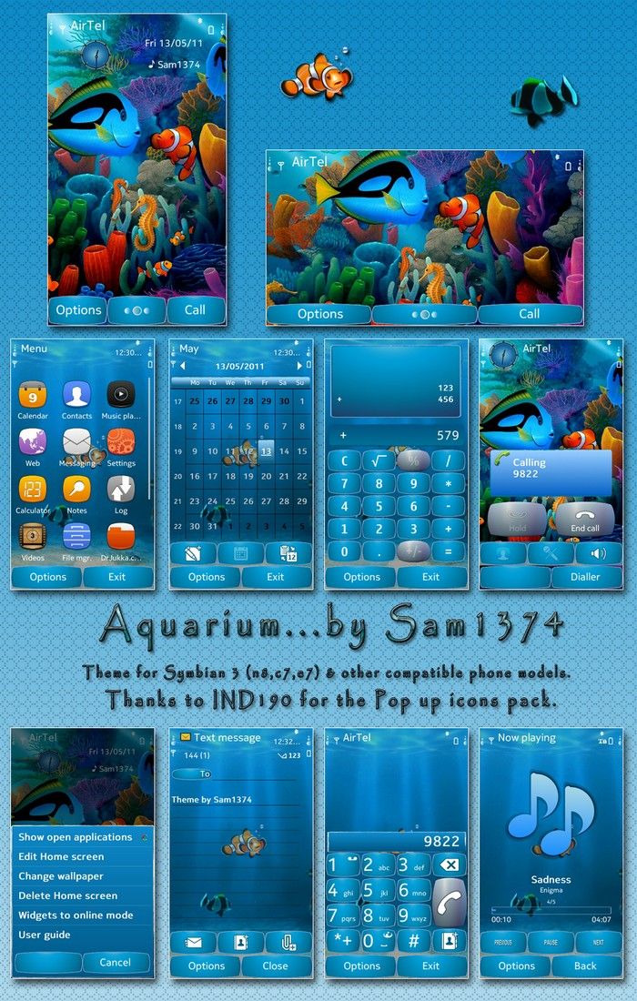 Aquarium underwater theme