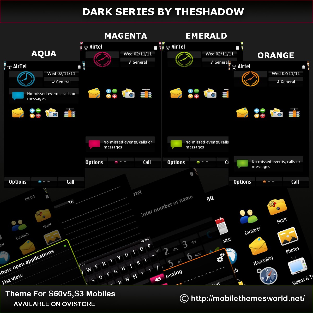 Dark Series For Symbian Anna, S3 and S60v5