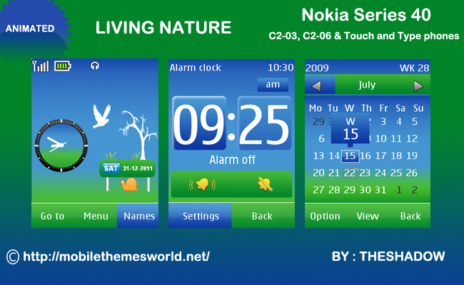Living Nature theme for Nokia C2-03 & C2-06