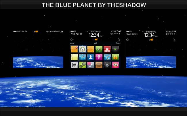 The Blue Planet BlackBerry Curve Theme