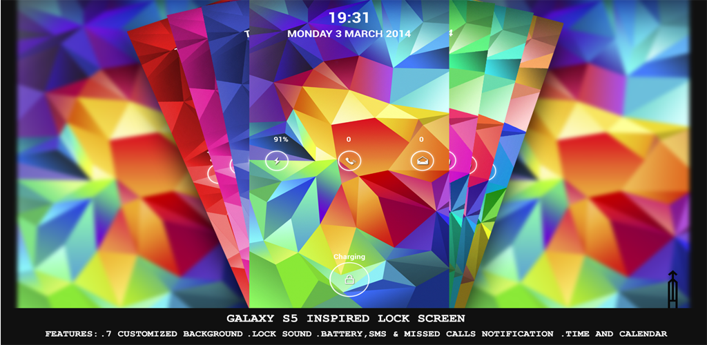 samsung galaxy s5 inspired lock screen theme